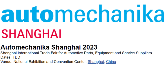 AUTOMECHANIKA SHANGHAI 2023